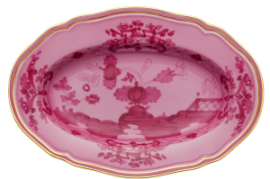 Ginori Oriente Italiano Porpora Oval Pickle Dish